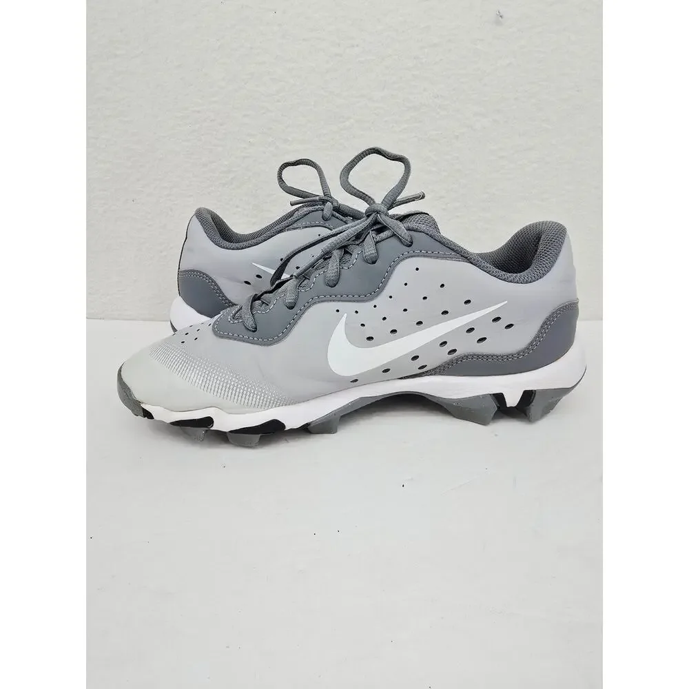 Nike Boys Diamond Baseball Cleats Shoes Gray 6Y